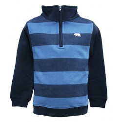 STRIPED FLEECE TOP FOR BOYS 