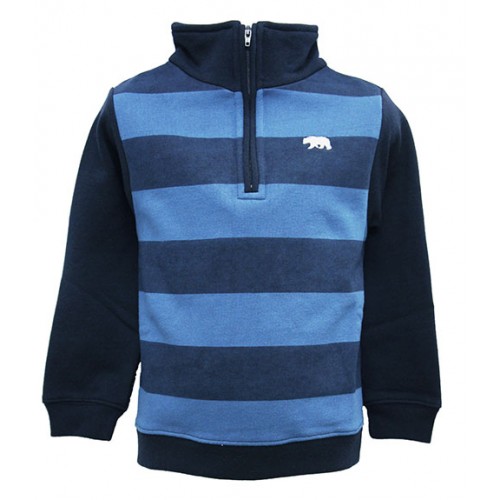 STRIPED FLEECE TOP FOR BOYS 