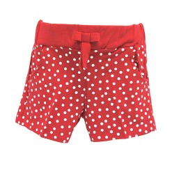 RED SPOT SHORTS FOR GIRLS (RED)