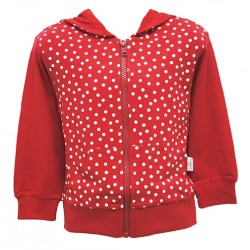 RED SPOT HOODIE FOR GIRLS