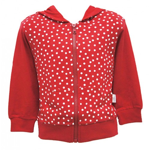 RED SPOT HOODIE FOR GIRLS