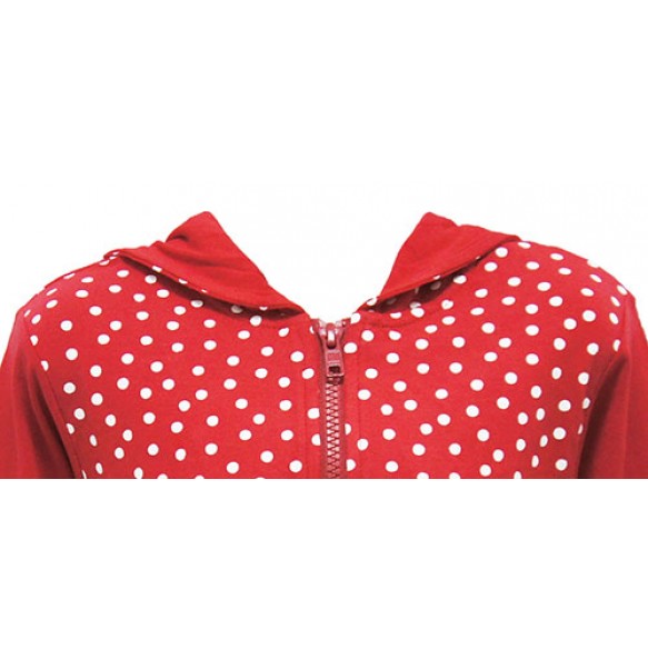 RED SPOT HOODIE FOR GIRLS