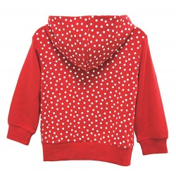 RED SPOT HOODIE FOR GIRLS