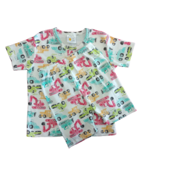 My Curious Baby Truck Short Sleeve Shirt and Pants