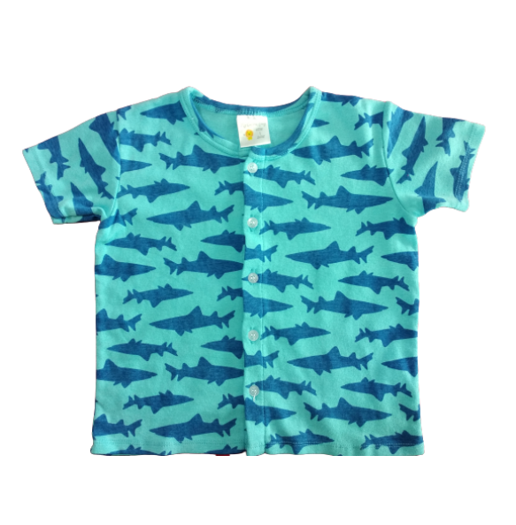 My Curious Baby Shark Short Sleeve Shirt and Pants