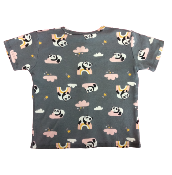 My Curious Baby Panda Short Sleeve Shirt and Pants