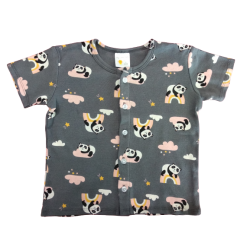 My Curious Baby Panda Short Sleeve Shirt and Pants