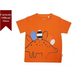 4D DINOSAUR T-SHIRT, AUGMENTED REALITY (ORANGE) FOR BOYS