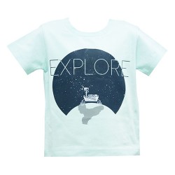 4D CURIOSITY EXPLORE AUGMENTED REALITY T-SHIRT (AQUA)