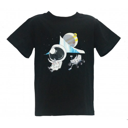 4D ASTRONAUT & CURIOSITY ROVER Short Sleeve T-SHIRT IN UV Protection