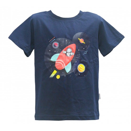 4D ASTRONAUT & ROCKETS T-SHIRT